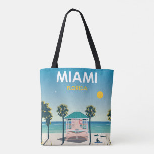 Sac fourre-tout Vintage voyage Miami Beach Florida
