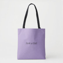 Sac fourre-tout violet Just a Girl