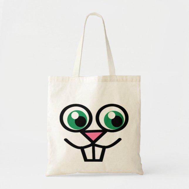 Sac fourre-tout Visage Bunny mignon (Devant)
