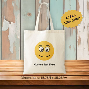 Sac fourre-tout visage souriant aux yeux ouverts