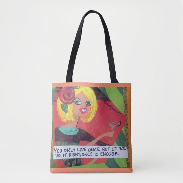 Sac fourre - tout vous vivez seulement une fois (Devant)