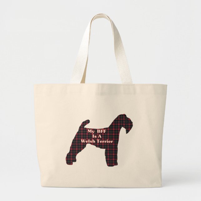 Sac fourre-tout Welsh Terrier BFF (Devant)