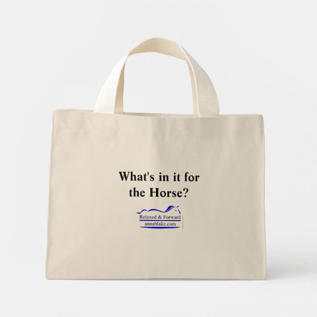sac fourre-tout "What's in it" avec logo à l'enver (Dos)