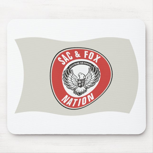 Sac & Fox Nation (Oklahoma) Flag Mousepad (Vorne)