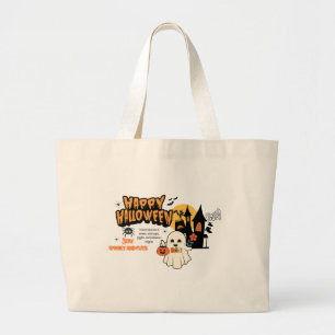 Sac Halloween Adorable – Fille tenant une citrouil