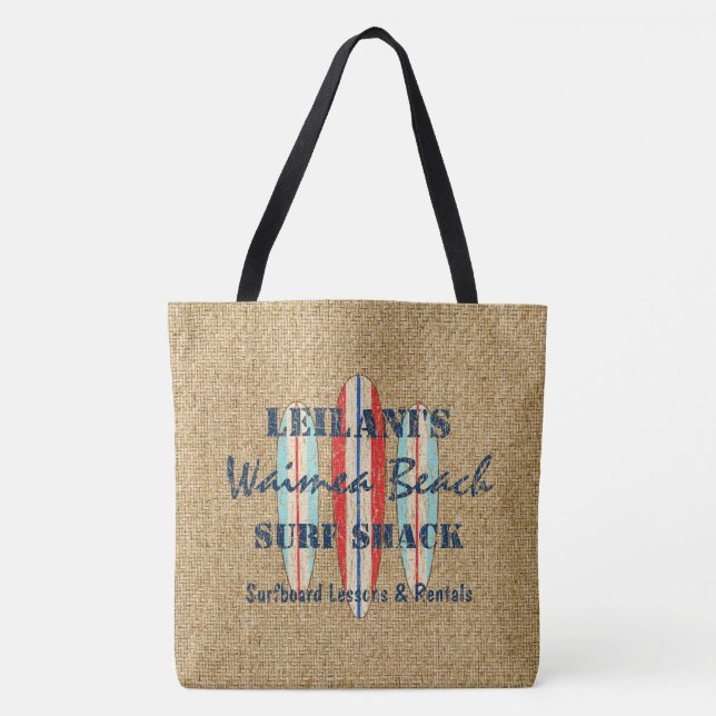 Sac hawaïen de plage de monogramme de (Devant)