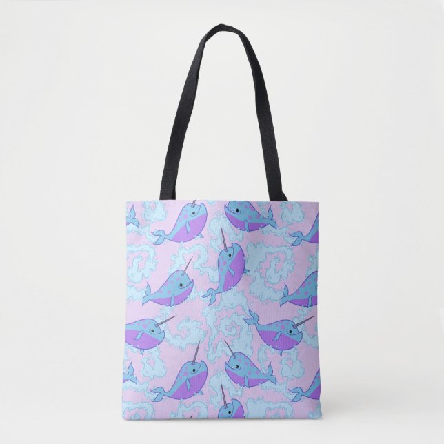 Sac heureux de motif de Narwhal (Devant)