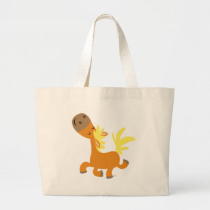 Sac heureux de poney de bande dessinée