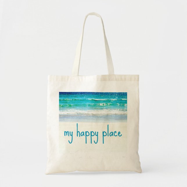 Sac heureux d'endroit de plage (Devant)