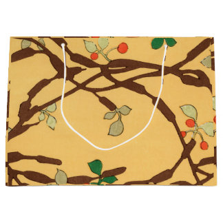 Sac JAPONAIS de cadeau de MOTIF de VIGNE