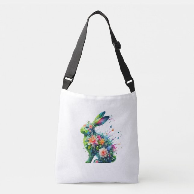 Sac lapin à lapin d'alimentation en fleurs (Devant)