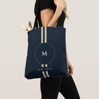Sac Luxe Monogramme Initial Minuit Navy Resort