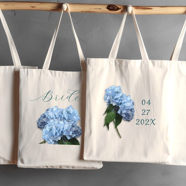 Sac mariage Blue Hydrangea Fleurs Brides (Créateur téléchargé)
