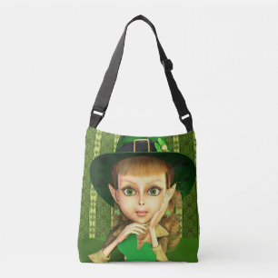 Sac mignon de Crossbody de fille de shamrock de