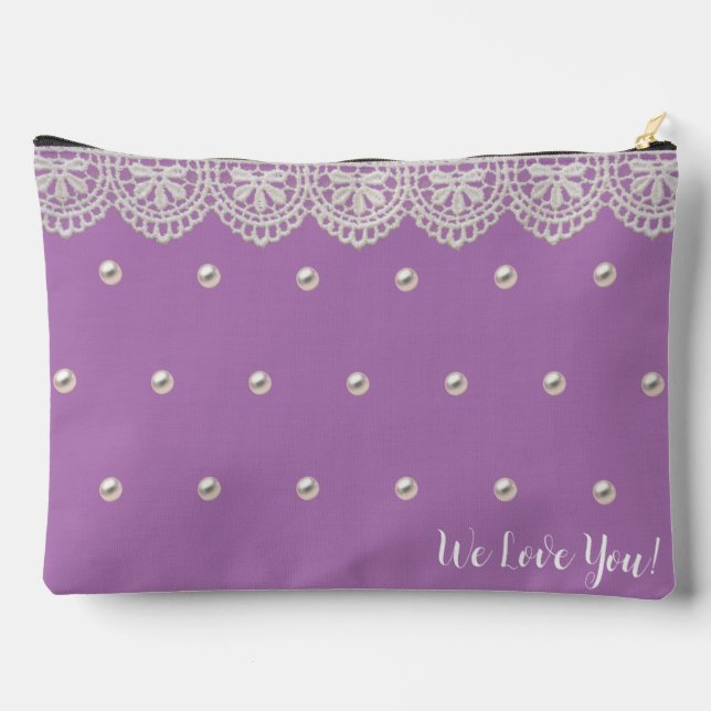 Sac mignon pour maman dentelle et pochette de maqu (Verso)