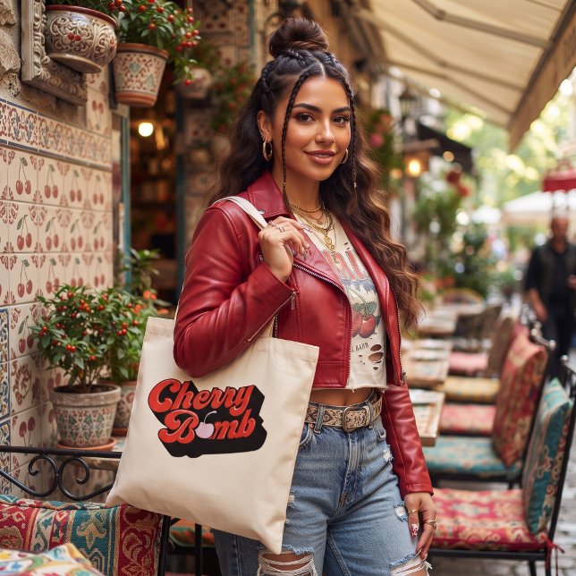 Sac Mini Tote Cherry Bomb (Créateur téléchargé)