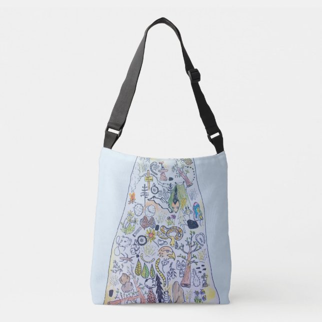 Sac mortuaire croisé à Cascadia (Devant)
