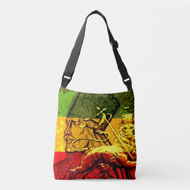 Sac mortuaire croisé à conception de Rasta partout (Devant)
