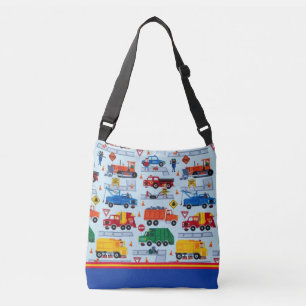 Sac mortuaire croisé à grands camions de garçons