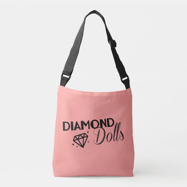 Sac mortuaire croisé à poupées de diamant (Devant)