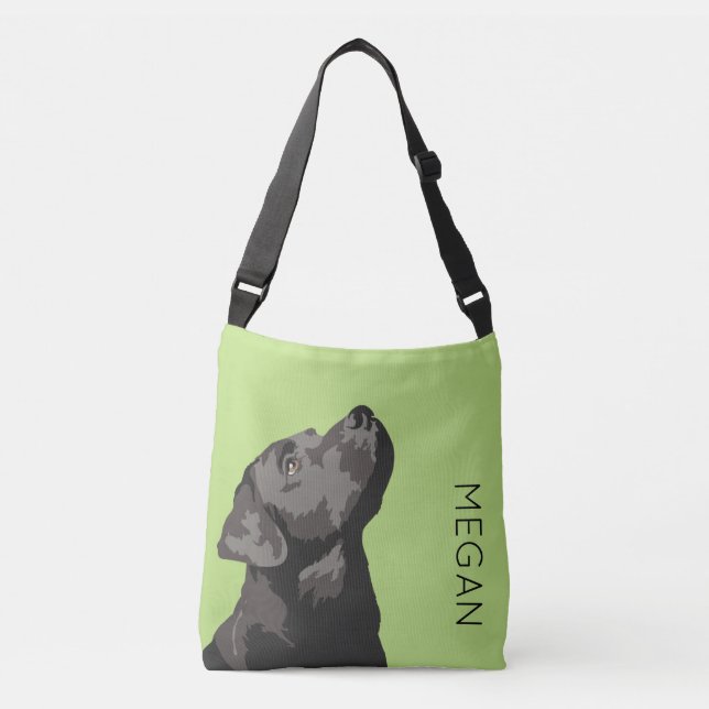 Sac mortuaire croisé personnalisé par Labrador (Devant)