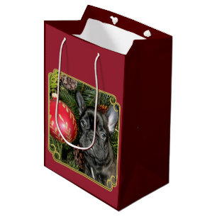Sac moyen de cadeau de bouledogue français de No