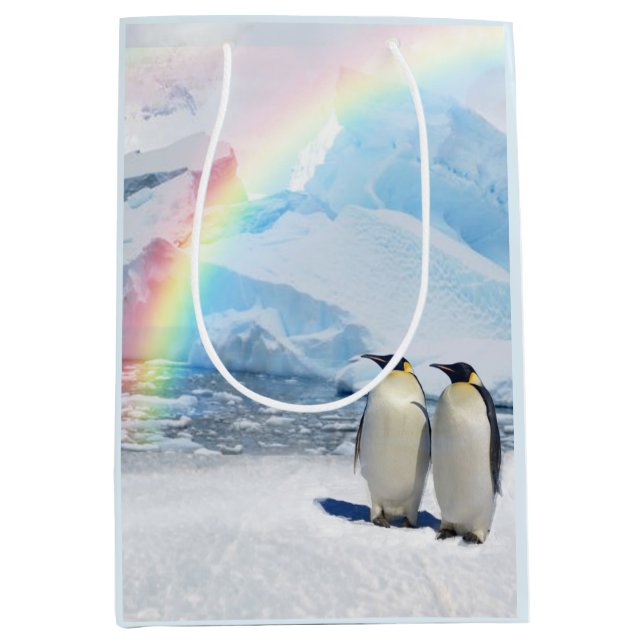 Sac moyen de cadeau de paradis de pingouin (Devant)
