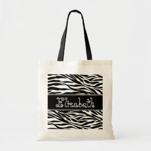 Sac noir et blanc de demoiselle d'honneur de zèbre