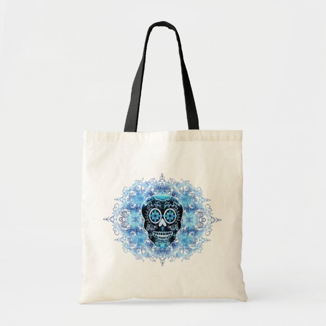 Sac noir et bleu de Calavera (Devant)
