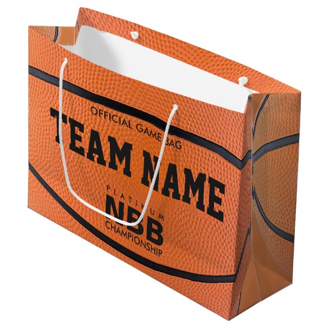 SAC OFFICIEL DE CADEAU DE JEU DE BASKET-BALL (Devant Angle)