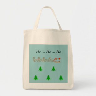 Sac - Père Noël et coudre sur les arbres