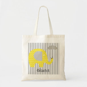 Sac personnalisé à parapluie gris éléphant jau