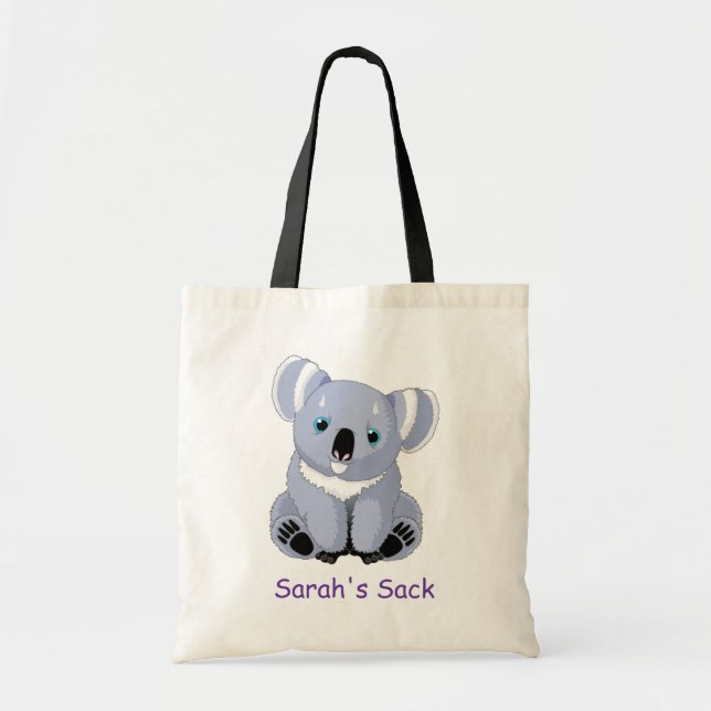 Sac personnalisé Cute Koala (Devant)