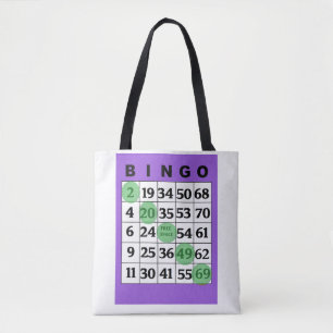 Sac personnalisé de BINGO-TEST de "bonne chance"