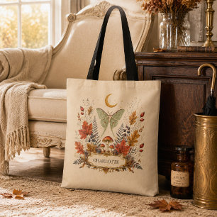 Sac personnalisé de la lune automnale avec teigne