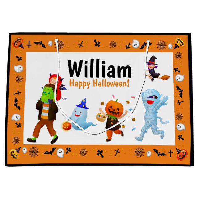 Sac personnalisé de la parade de l'Halloween (Devant)