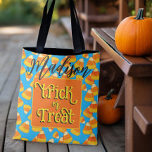 Sac personnalisé de maïs de bonbons d'Halloween