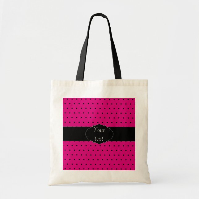 Sac personnalisé de point de polka (Devant)