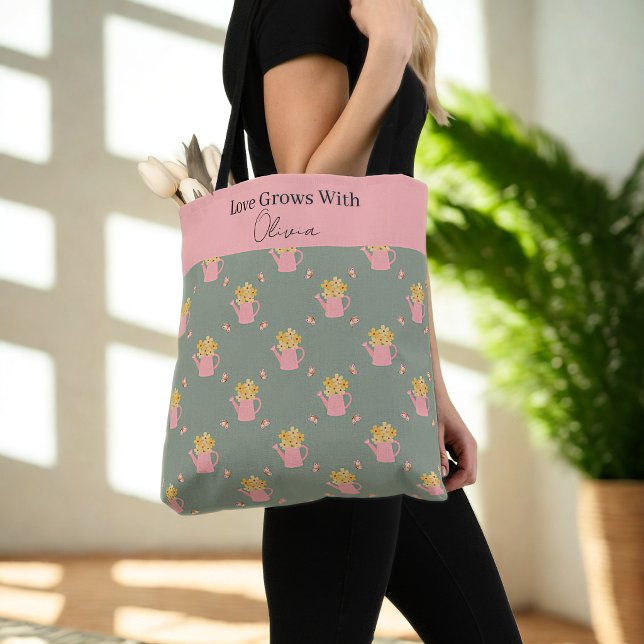 Sac personnalisé « L'amour grandit avec vous » - G (Créateur téléchargé)