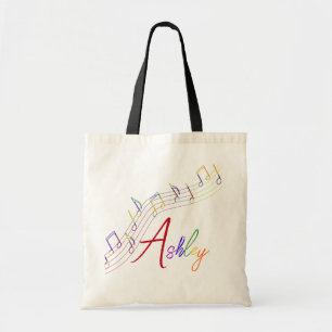 Sac personnalisé par arc-en-ciel de musique