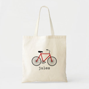 Sac personnalisé par bicyclette rouge