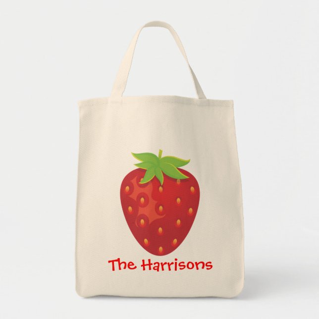 Sac personnalisé par fraise (Devant)