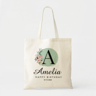 Sac personnalisé pour anniversaire avec monogramme