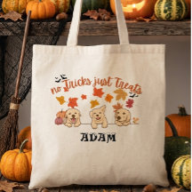Sac personnalisé pour enfants Halloween Trick or T