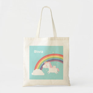Sac personnalisé pour filles avec licorne volante 