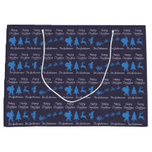 Sac personnalisé pour Noël - Silhouette Père Noël