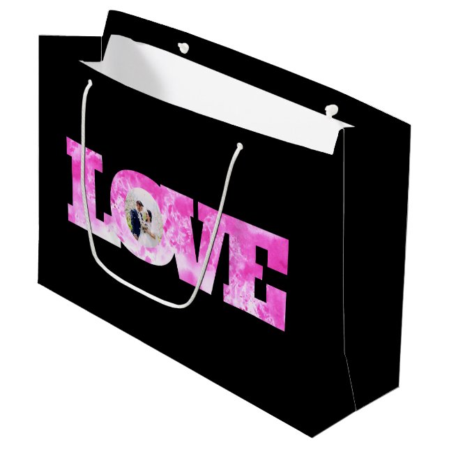 Sac photo cadeau d'amour (Devant Angle)