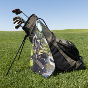 Sac Plein De Clubs De Golf, Serviette De Golf