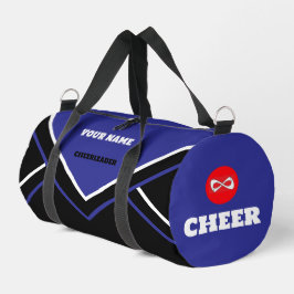 Sac pom-pom girl, BLEU, blanc & noir