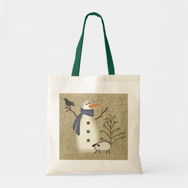 Sac primitif de bonhomme de neige de pays (Devant)